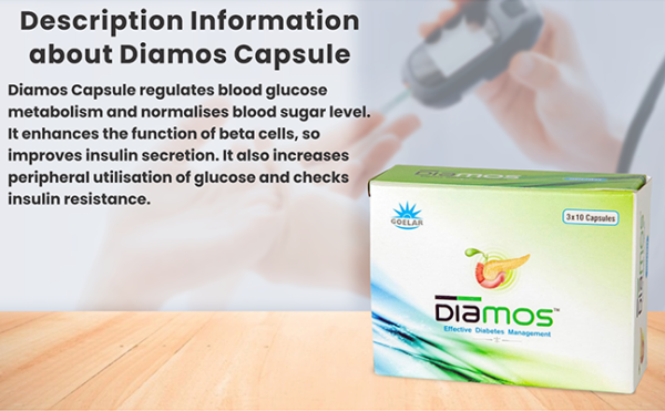 Diamos Capsule – Ayurvedic Support for Healthy Blood Sugar Balance