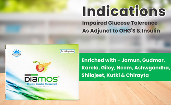 Diamos Capsule – Ayurvedic Support for Healthy Blood Sugar Balance