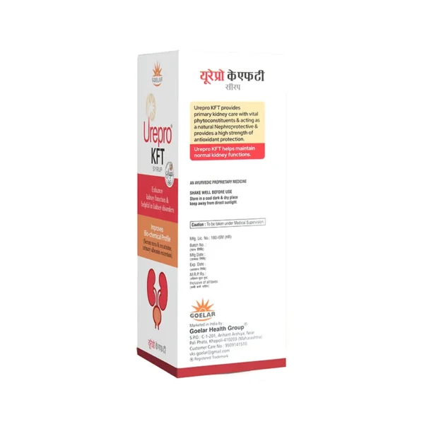 Urepro KFT Syrup Sugar Free – Ayurvedic Support for Enhanced Kidney Function (200 ML)