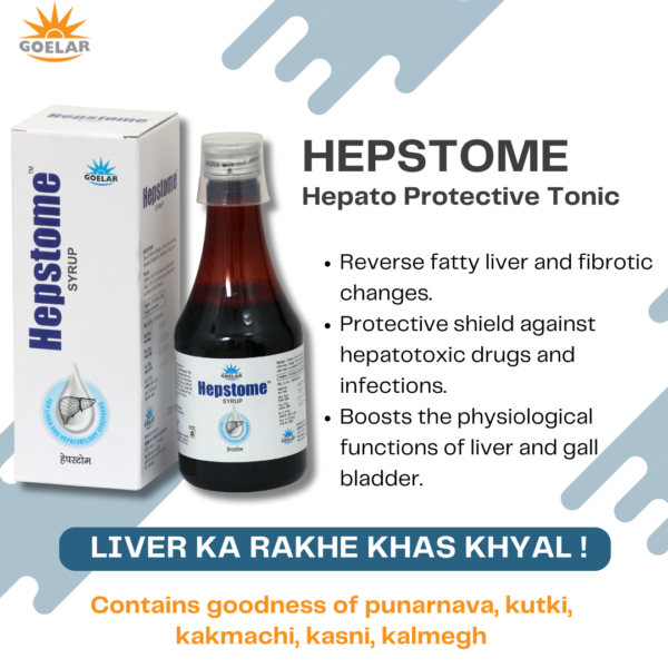 Hepstome Syrup - Ayurvedic Liver Tonic for Natural Liver Wellness