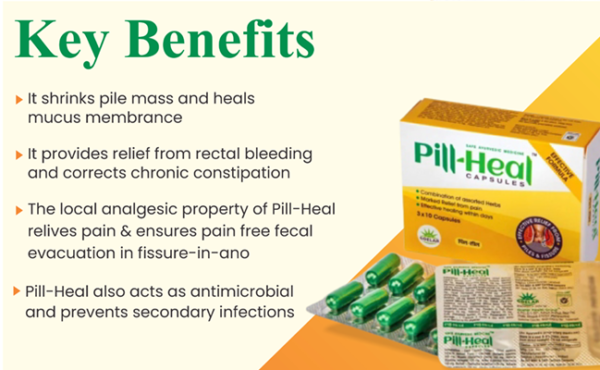 Pill-Heal Capsules - Ayurvedic Support for Piles, Fissures & Digestive Wellness